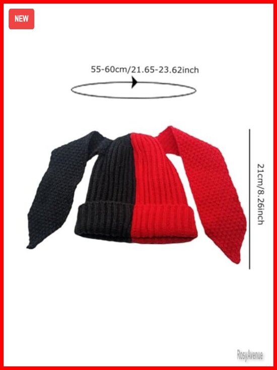 Knit Beanie Hat Long Ears Cute Funny Winter Warm Skull Cap Ski Beanie main image 4